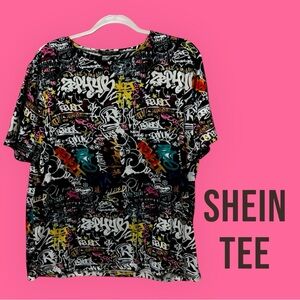 SHEIN Graffiti Tshirt